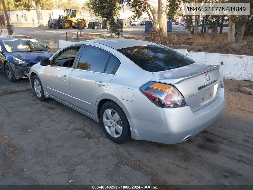 2007 Nissan Altima 2.5/2.5S VIN: 1N4AL21E77N484849 Lot: 40540253