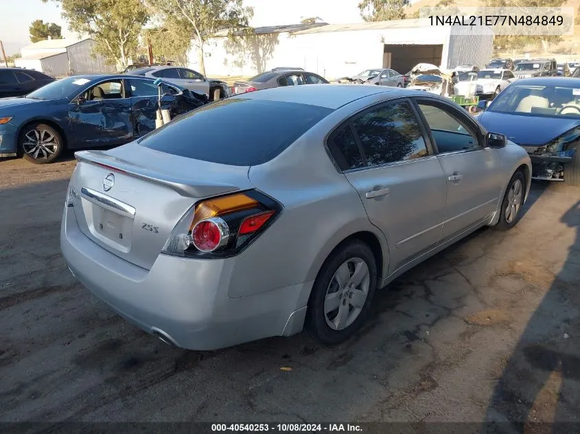 2007 Nissan Altima 2.5/2.5S VIN: 1N4AL21E77N484849 Lot: 40540253