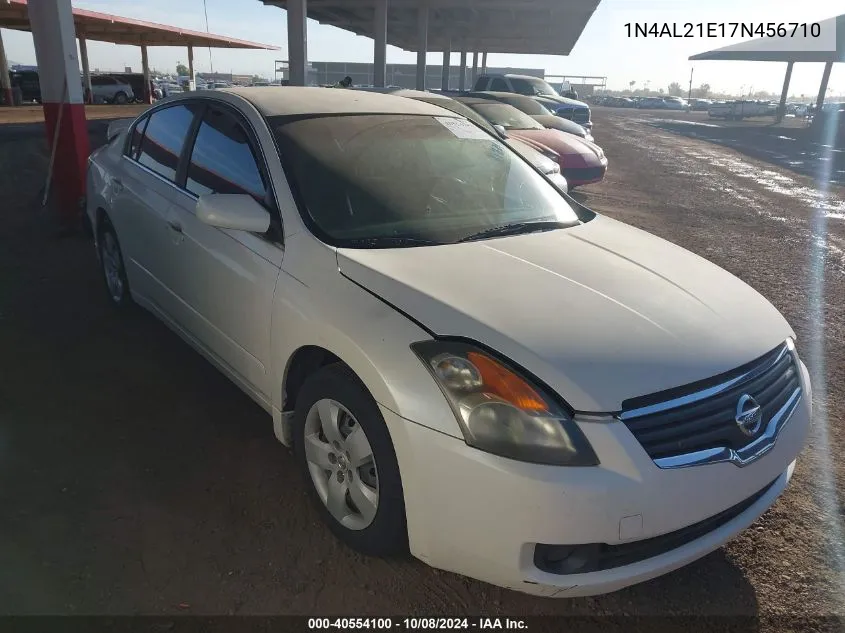 2007 Nissan Altima 2.5 S VIN: 1N4AL21E17N456710 Lot: 40554100