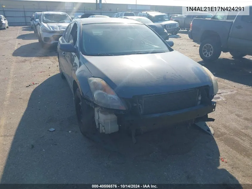 2007 Nissan Altima 2.5/2.5S VIN: 1N4AL21E17N424291 Lot: 40556576