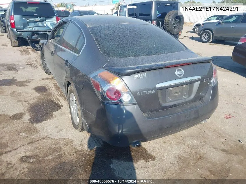 2007 Nissan Altima 2.5/2.5S VIN: 1N4AL21E17N424291 Lot: 40556576