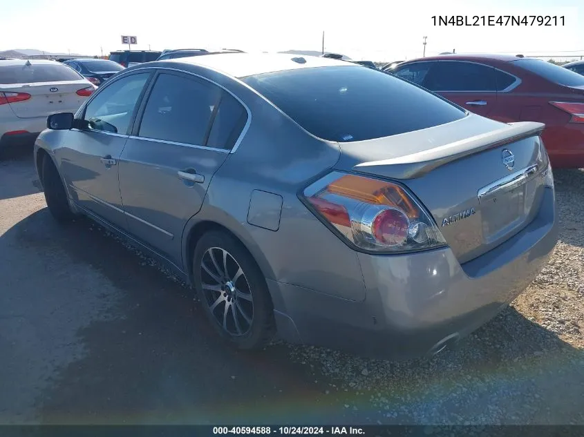 2007 Nissan Altima 3.5 Sl VIN: 1N4BL21E47N479211 Lot: 40594588