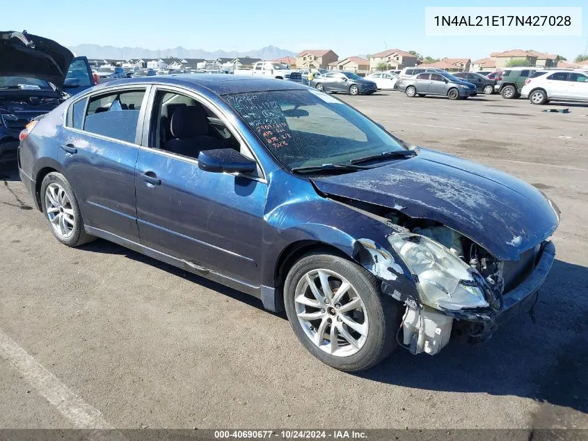 2007 Nissan Altima 2.5 S VIN: 1N4AL21E17N427028 Lot: 40690677