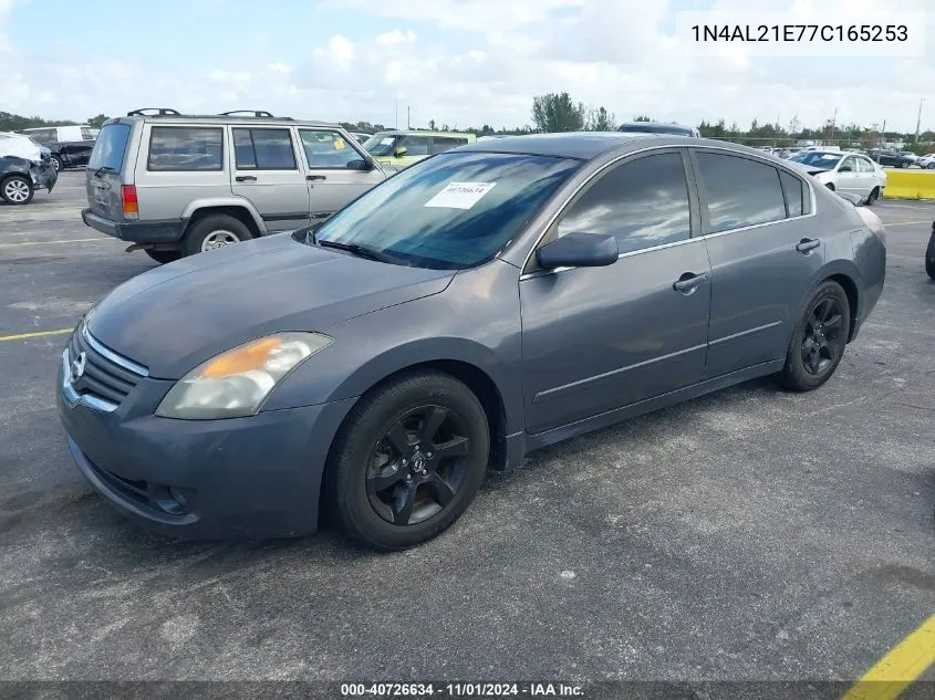 2007 Nissan Altima 2.5 S VIN: 1N4AL21E77C165253 Lot: 40726634