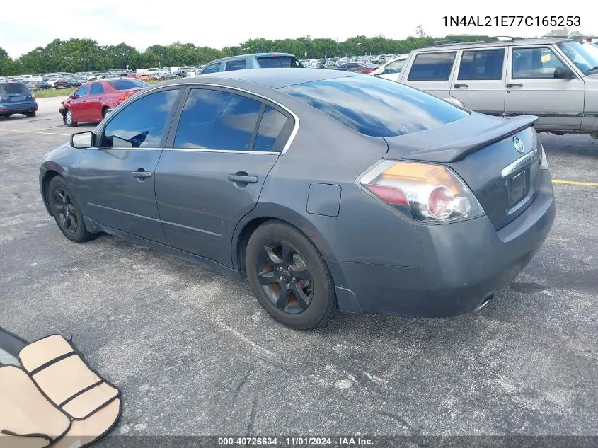 2007 Nissan Altima 2.5 S VIN: 1N4AL21E77C165253 Lot: 40726634