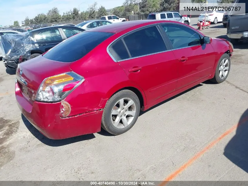 2007 Nissan Altima 2.5 S VIN: 1N4AL21E97C206787 Lot: 40740498