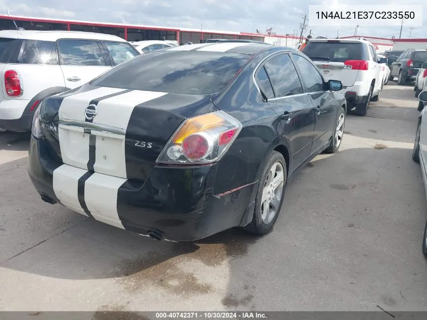 2007 Nissan Altima 2.5 S VIN: 1N4AL21E37C233550 Lot: 40742371