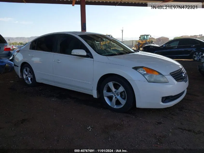 2007 Nissan Altima 3.5 Se VIN: 1N4BL21E97N472321 Lot: 40767691