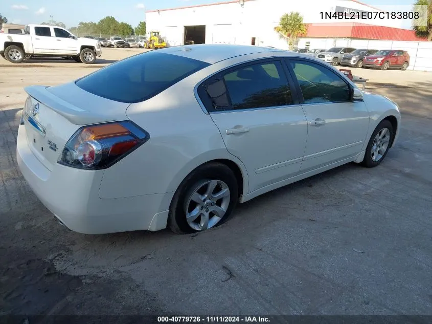 2007 Nissan Altima 3.5 Sl VIN: 1N4BL21E07C183808 Lot: 40779726