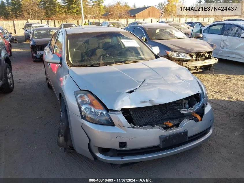 2007 Nissan Altima 2.5 S VIN: 1N4AL21E37N424437 Lot: 40810409