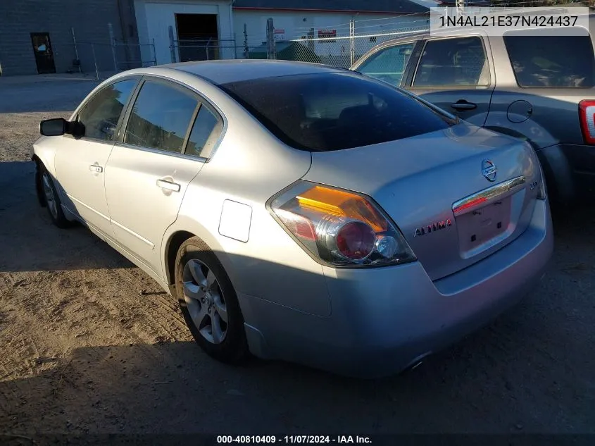 2007 Nissan Altima 2.5 S VIN: 1N4AL21E37N424437 Lot: 40810409