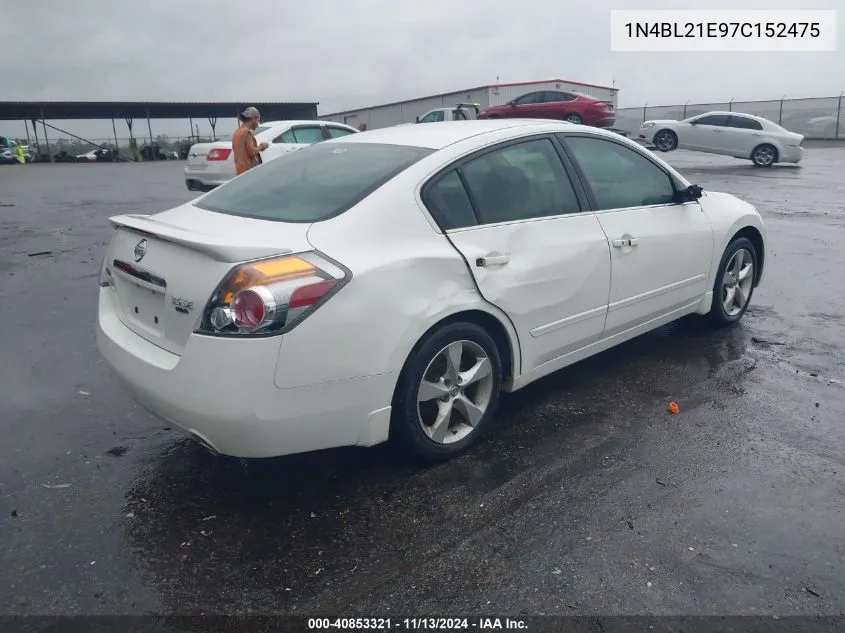 2007 Nissan Altima 3.5 Se VIN: 1N4BL21E97C152475 Lot: 40853321