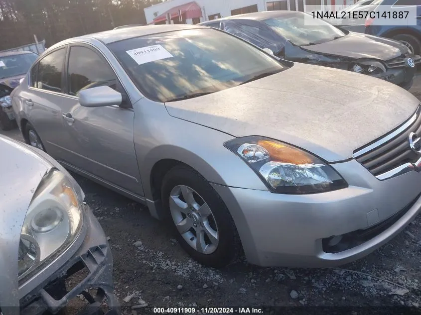 2007 Nissan Altima 2.5 S VIN: 1N4AL21E57C141887 Lot: 40911909