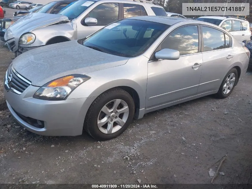 2007 Nissan Altima 2.5 S VIN: 1N4AL21E57C141887 Lot: 40911909