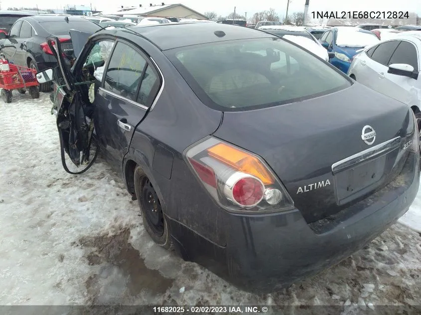 2008 Nissan Altima 2.5/2.5S VIN: 1N4AL21E68C212824 Lot: 11682025