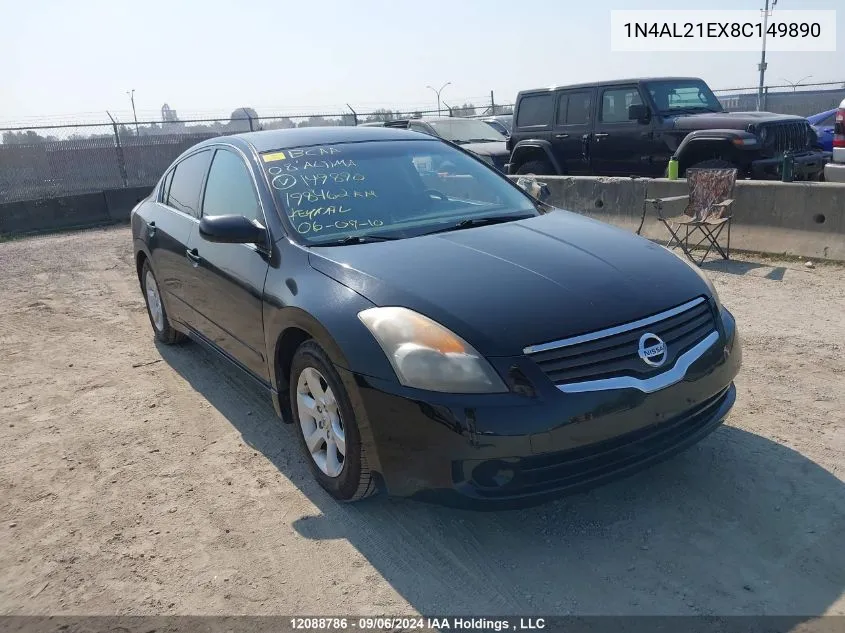 2008 Nissan Altima 2.5/2.5S VIN: 1N4AL21EX8C149890 Lot: 12088786