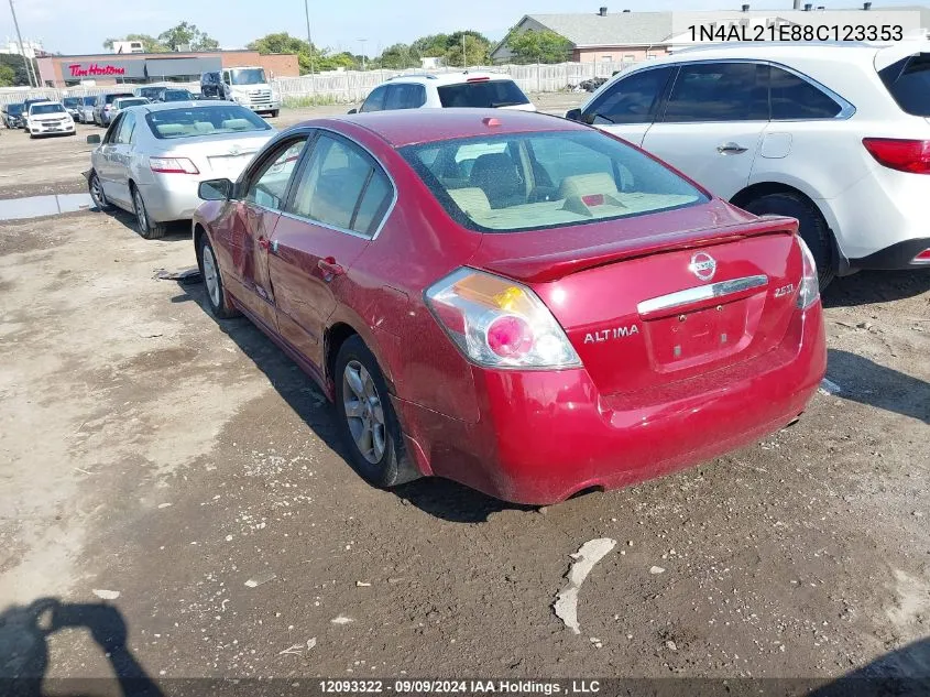 1N4AL21E88C123353 2008 Nissan Altima 2.5/2.5S