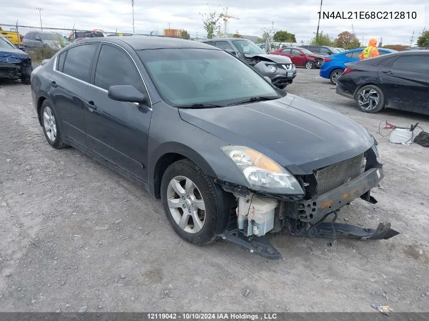 2008 Nissan Altima 2.5/2.5S VIN: 1N4AL21E68C212810 Lot: 12119042