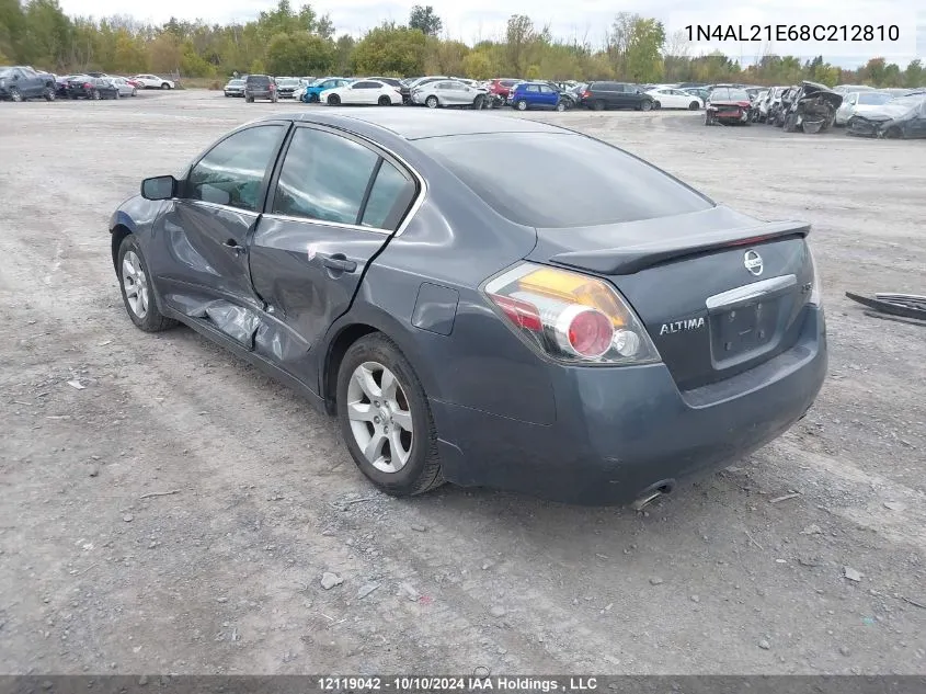 2008 Nissan Altima 2.5/2.5S VIN: 1N4AL21E68C212810 Lot: 12119042