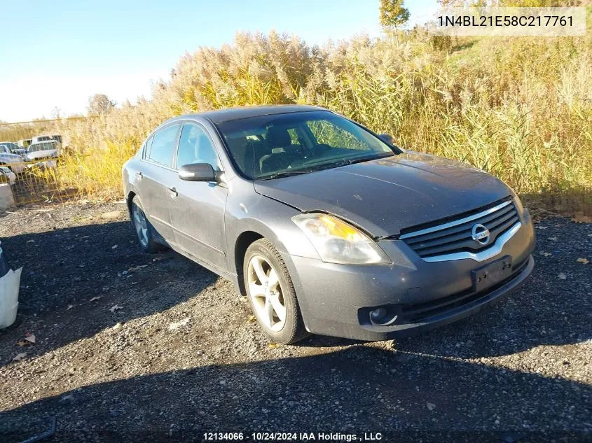 2008 Nissan Altima 3.5Se/3.5Sl VIN: 1N4BL21E58C217761 Lot: 12134066