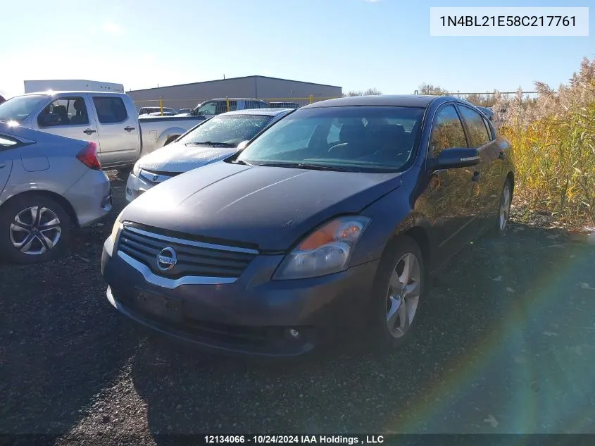 2008 Nissan Altima 3.5Se/3.5Sl VIN: 1N4BL21E58C217761 Lot: 12134066