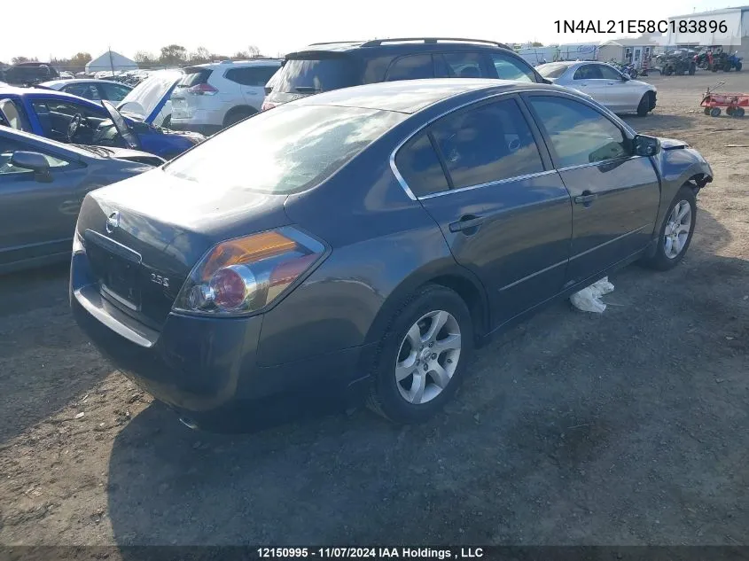 2008 Nissan Altima VIN: 1N4AL21E58C183896 Lot: 12150995