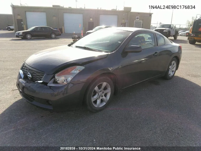 2008 Nissan Altima 2.5 S VIN: 1N4AL24E98C176834 Lot: 20182859