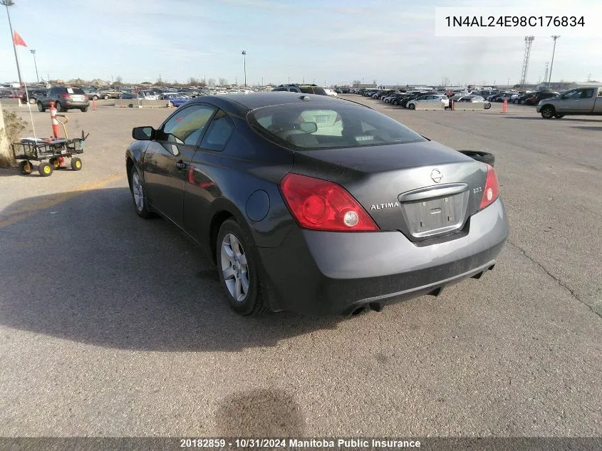 2008 Nissan Altima 2.5 S VIN: 1N4AL24E98C176834 Lot: 20182859