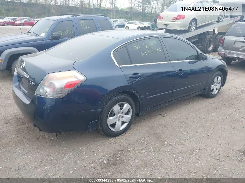 1N4AL21E08N406477 2008 Nissan Altima 2.5 S