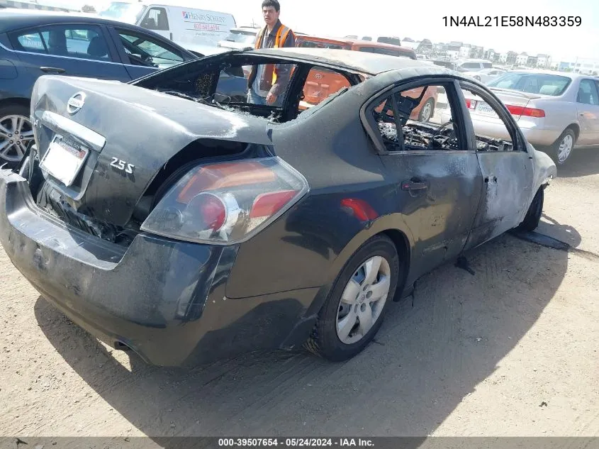 2008 Nissan Altima 2.5 S VIN: 1N4AL21E58N483359 Lot: 39507654