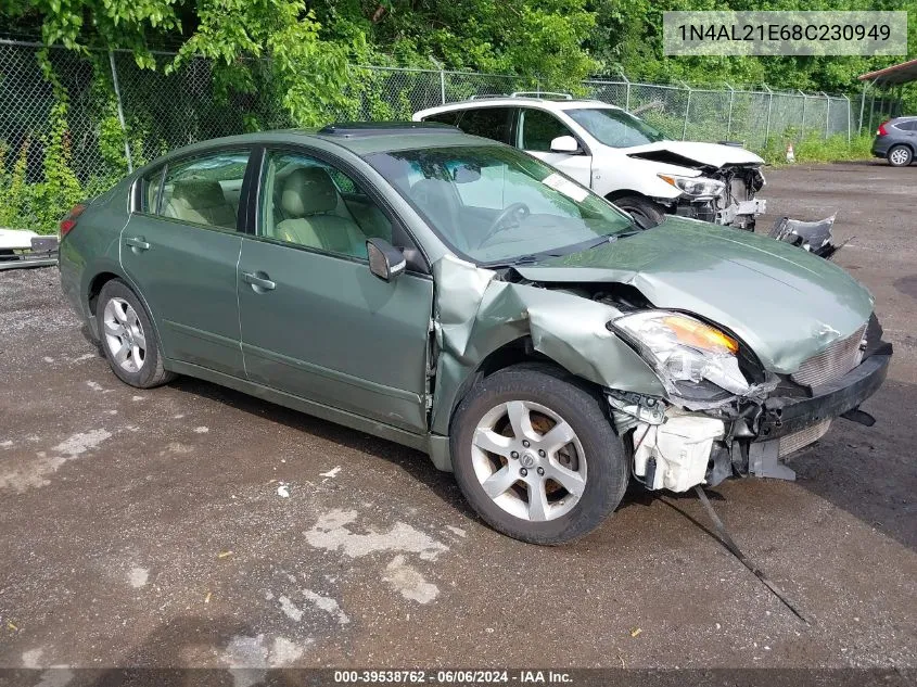 2008 Nissan Altima 2.5 S VIN: 1N4AL21E68C230949 Lot: 39538762