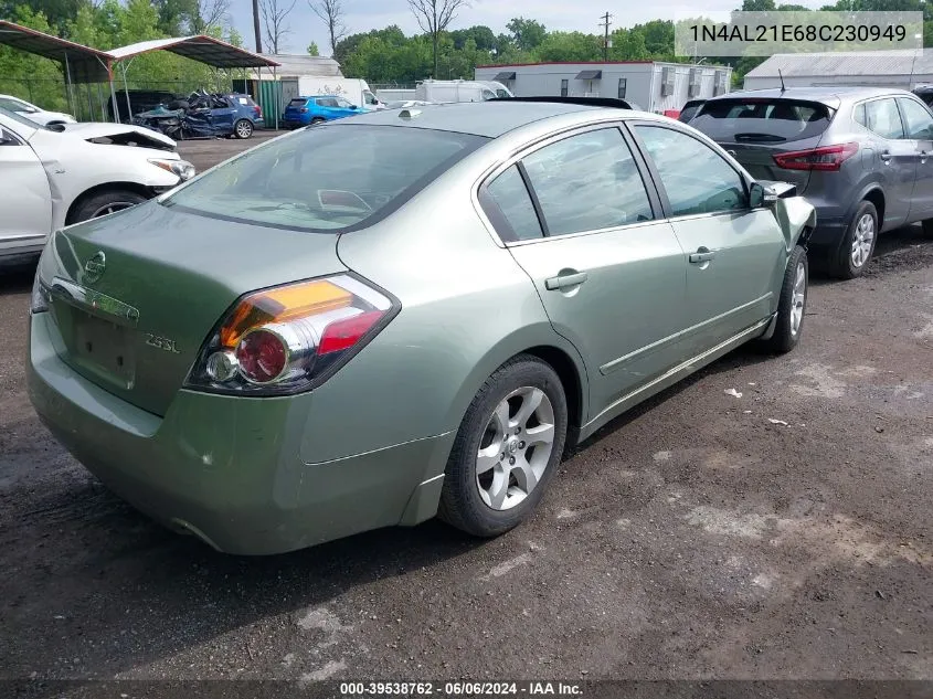 2008 Nissan Altima 2.5 S VIN: 1N4AL21E68C230949 Lot: 39538762