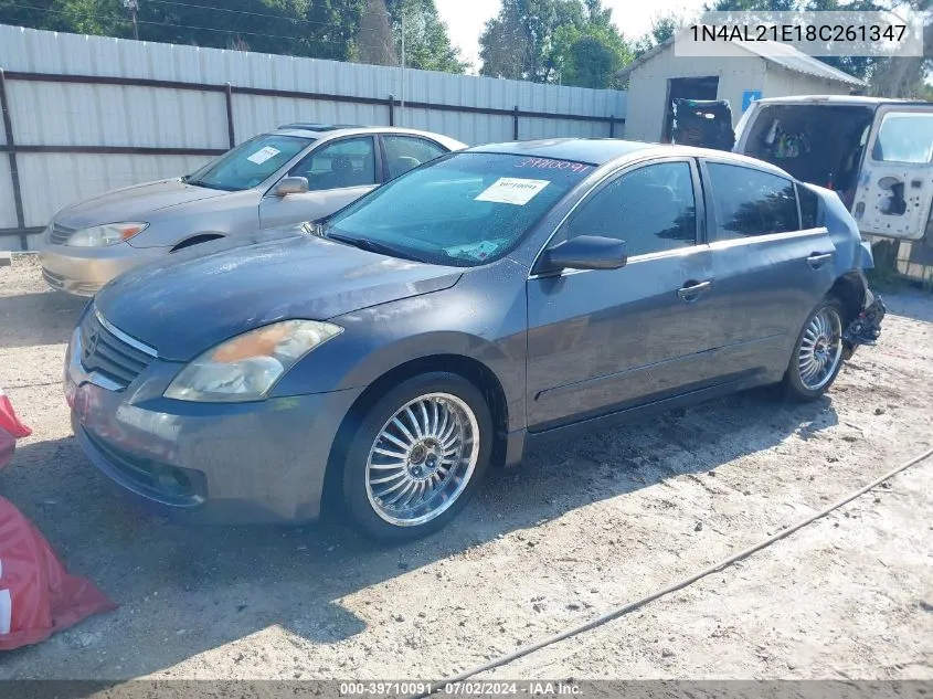 2008 Nissan Altima 2.5 S VIN: 1N4AL21E18C261347 Lot: 39710091