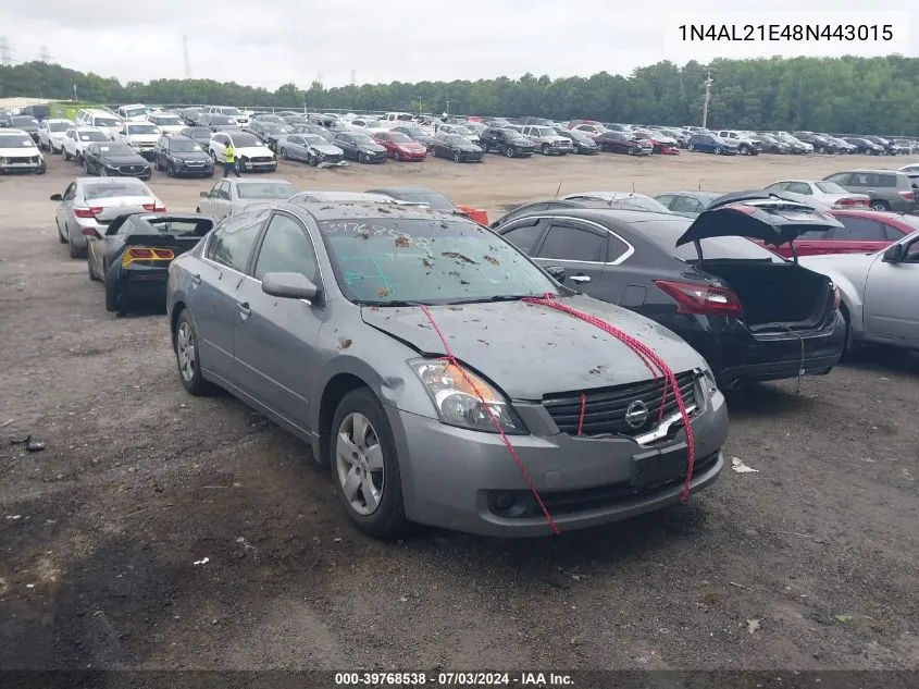 1N4AL21E48N443015 2008 Nissan Altima 2.5 S