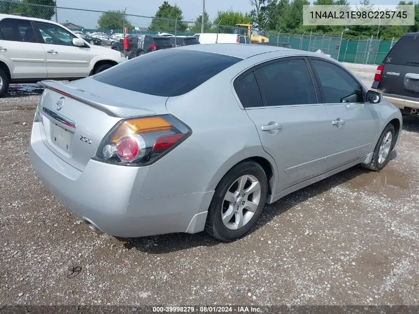 2008 Nissan Altima 2.5 S VIN: 1N4AL21E98C225745 Lot: 39998279