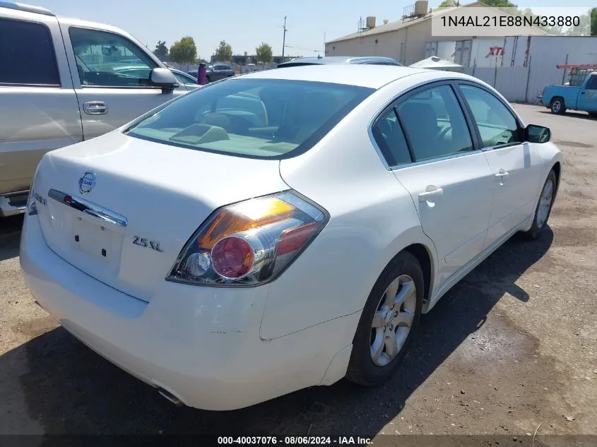 2008 Nissan Altima 2.5 S VIN: 1N4AL21E88N433880 Lot: 40037076