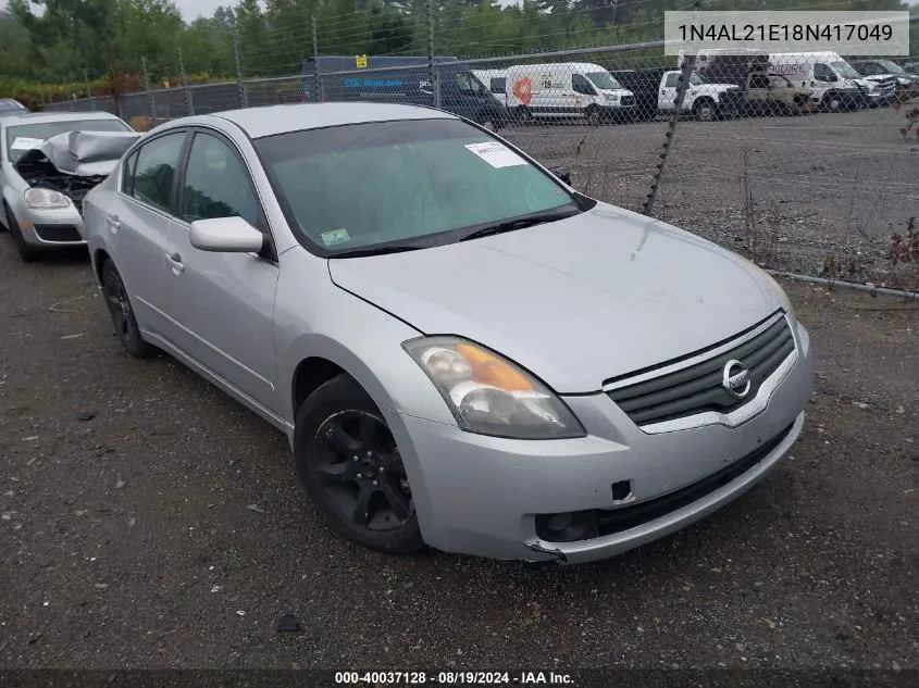 1N4AL21E18N417049 2008 Nissan Altima 2.5 S