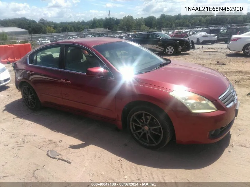 2008 Nissan Altima 2.5 S VIN: 1N4AL21E68N452900 Lot: 40047188