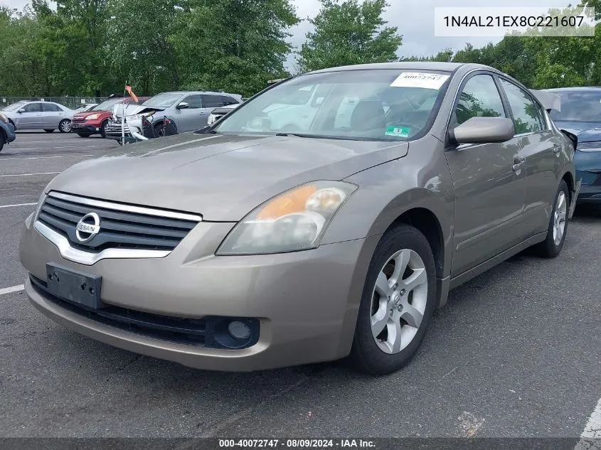 1N4AL21EX8C221607 2008 Nissan Altima 2.5 S