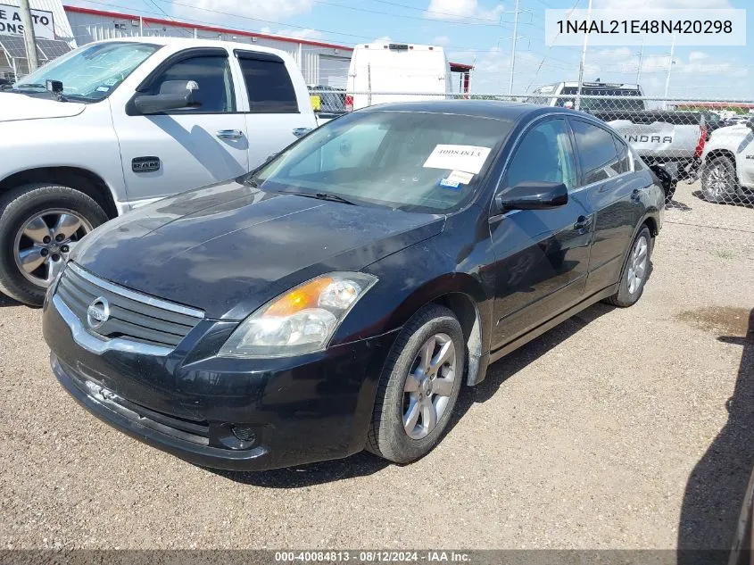 1N4AL21E48N420298 2008 Nissan Altima 2.5 S