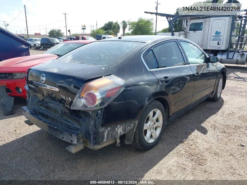 1N4AL21E48N420298 2008 Nissan Altima 2.5 S