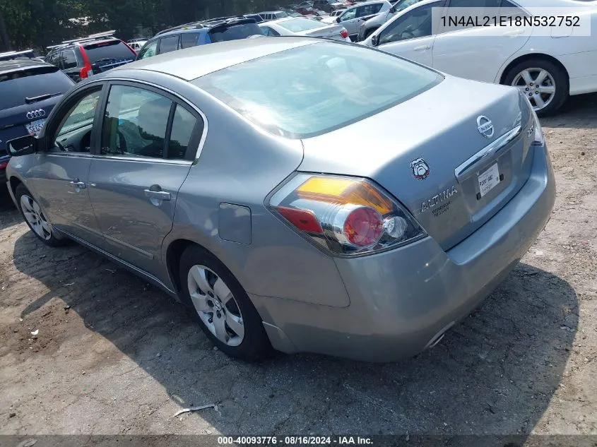 1N4AL21E18N532752 2008 Nissan Altima 2.5 S