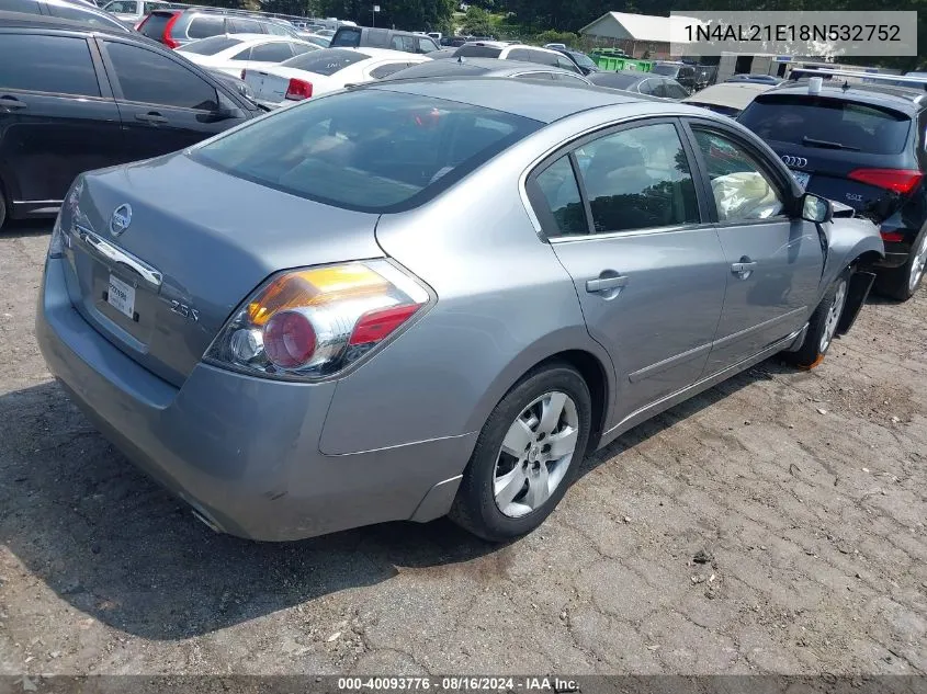 1N4AL21E18N532752 2008 Nissan Altima 2.5 S