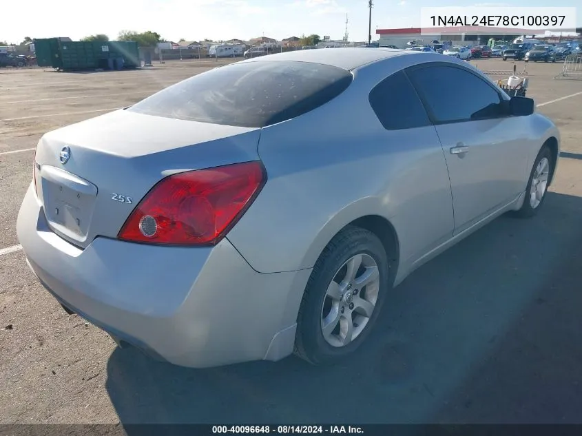 1N4AL24E78C100397 2008 Nissan Altima 2.5 S