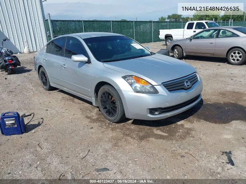 1N4AL21E48N426635 2008 Nissan Altima 2.5 S