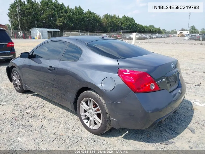 2008 Nissan Altima 3.5 Se VIN: 1N4BL24E58C249783 Lot: 40141681