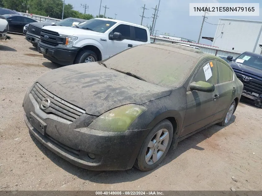 2008 Nissan Altima 2.5 S VIN: 1N4AL21E58N479165 Lot: 40149005