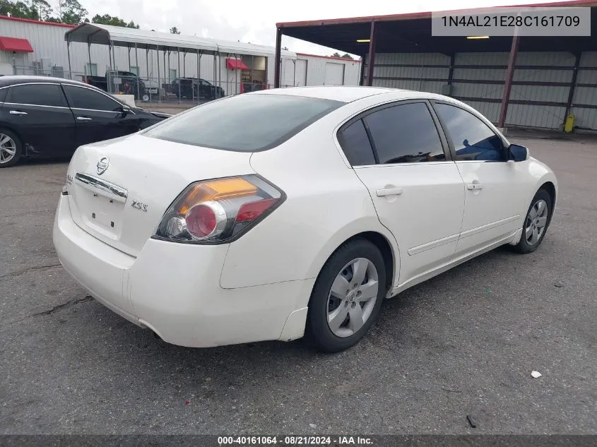 2008 Nissan Altima 2.5 S VIN: 1N4AL21E28C161709 Lot: 40161064