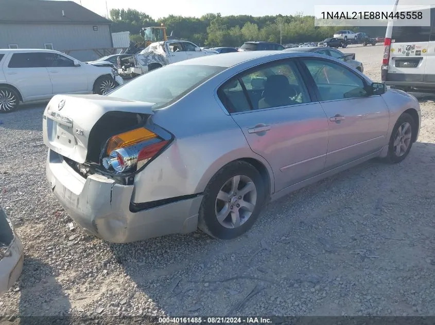 2008 Nissan Altima 2.5/2.5S VIN: 1N4AL21E88N445558 Lot: 40161485