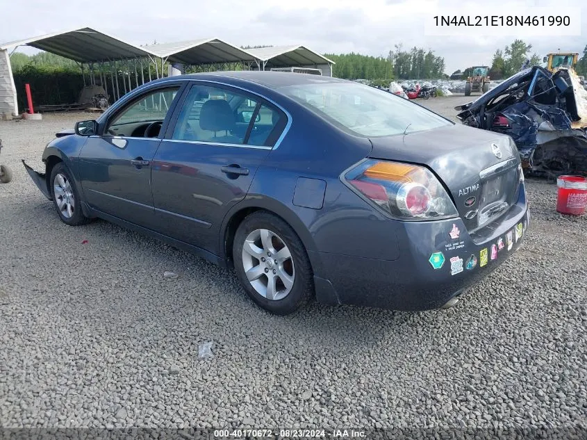 1N4AL21E18N461990 2008 Nissan Altima 2.5 S